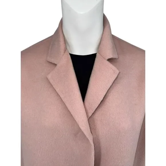 Prada Blush Pink Alpaca-Blend Cocoon Coat – Size IT 36